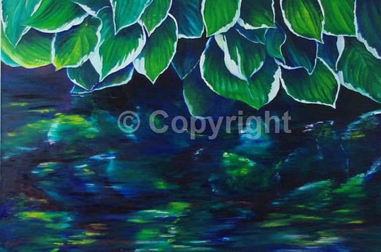 Hosta Reflection 36 x 24 inches £550 +p&p